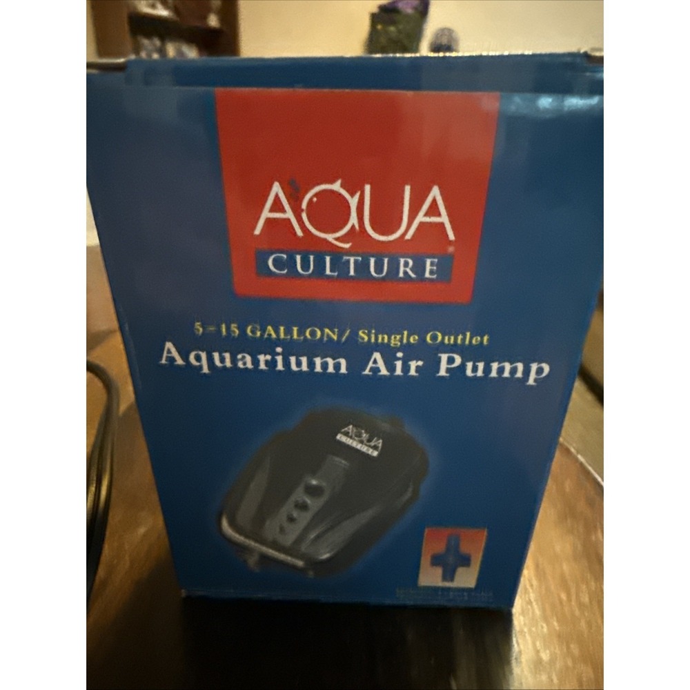 Aqua Culture 5-15 Gallon Single Outlet Aquarium Air PumpS /Check Valve SET 4
